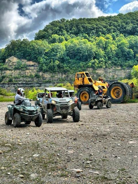 Guided group ATV tour Buffalo Trail Hatfield McCoy outlaw trails Mingo County WV