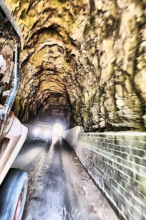 Outdoor firepit and horseshoe pit at Country Roads ATV Retreat Mingo County West Virginia